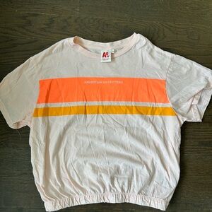 Designer A076 Kids Striped Shirt - Pink, Orange, Yellow